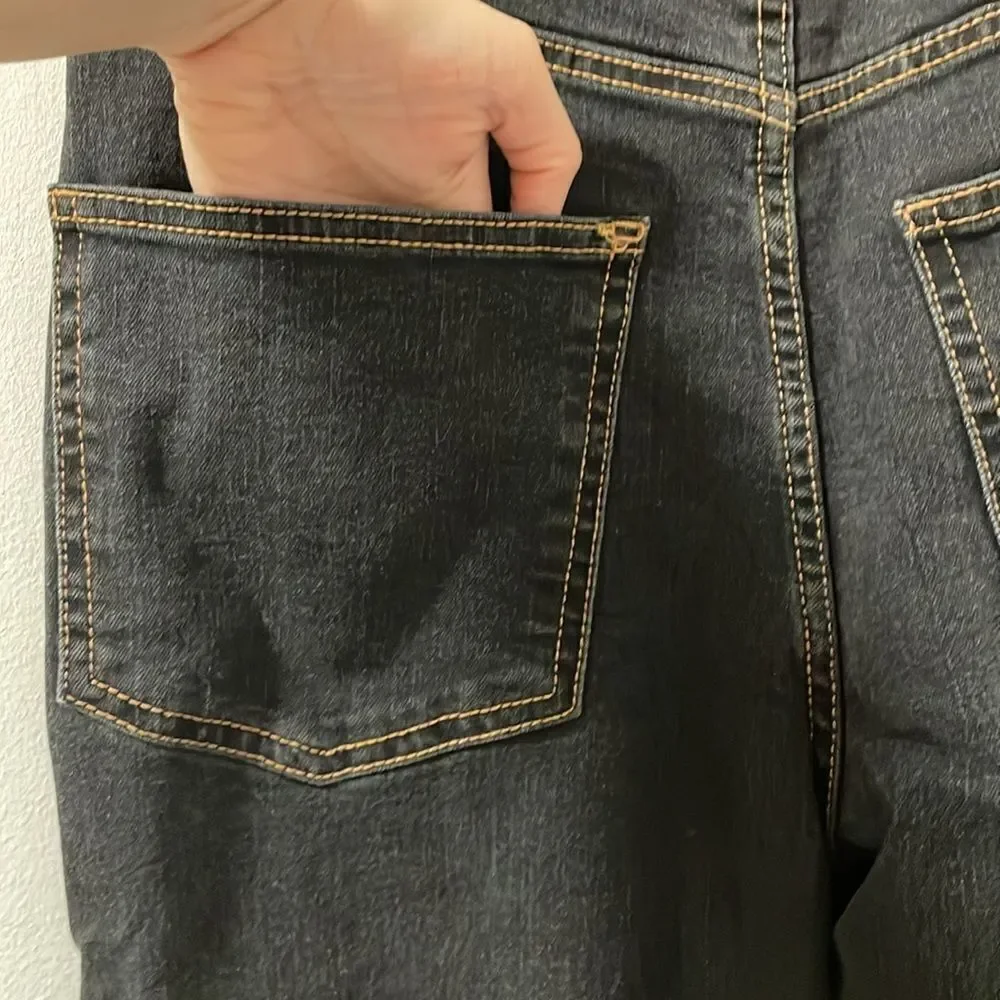 NWT WEWOREWHAT women’s size 2 straight tapered adjustable long overall jeans